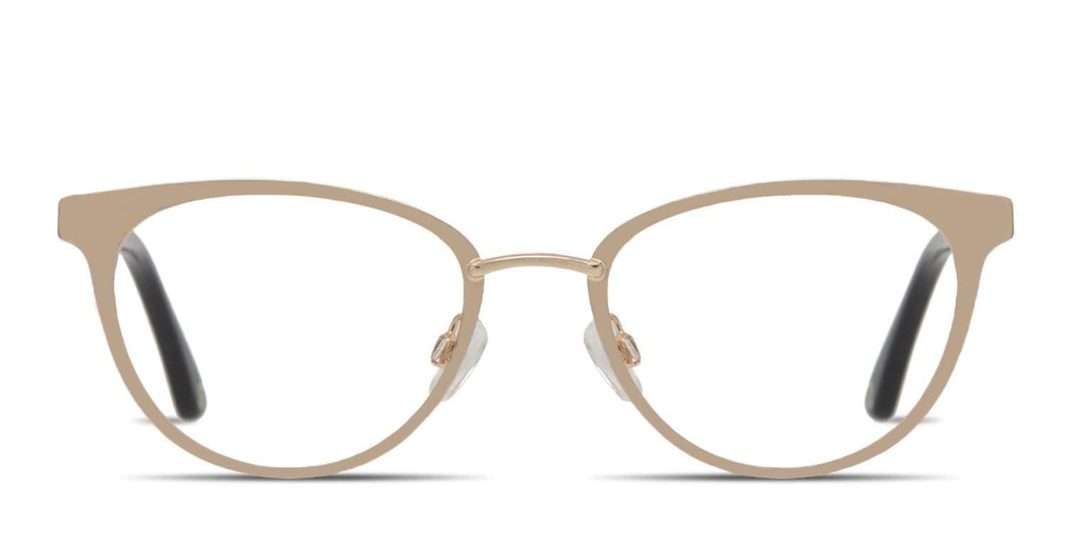 Muse X Hilary Duff Helen Gold, Black glasses - Gold / Black - Frontal View