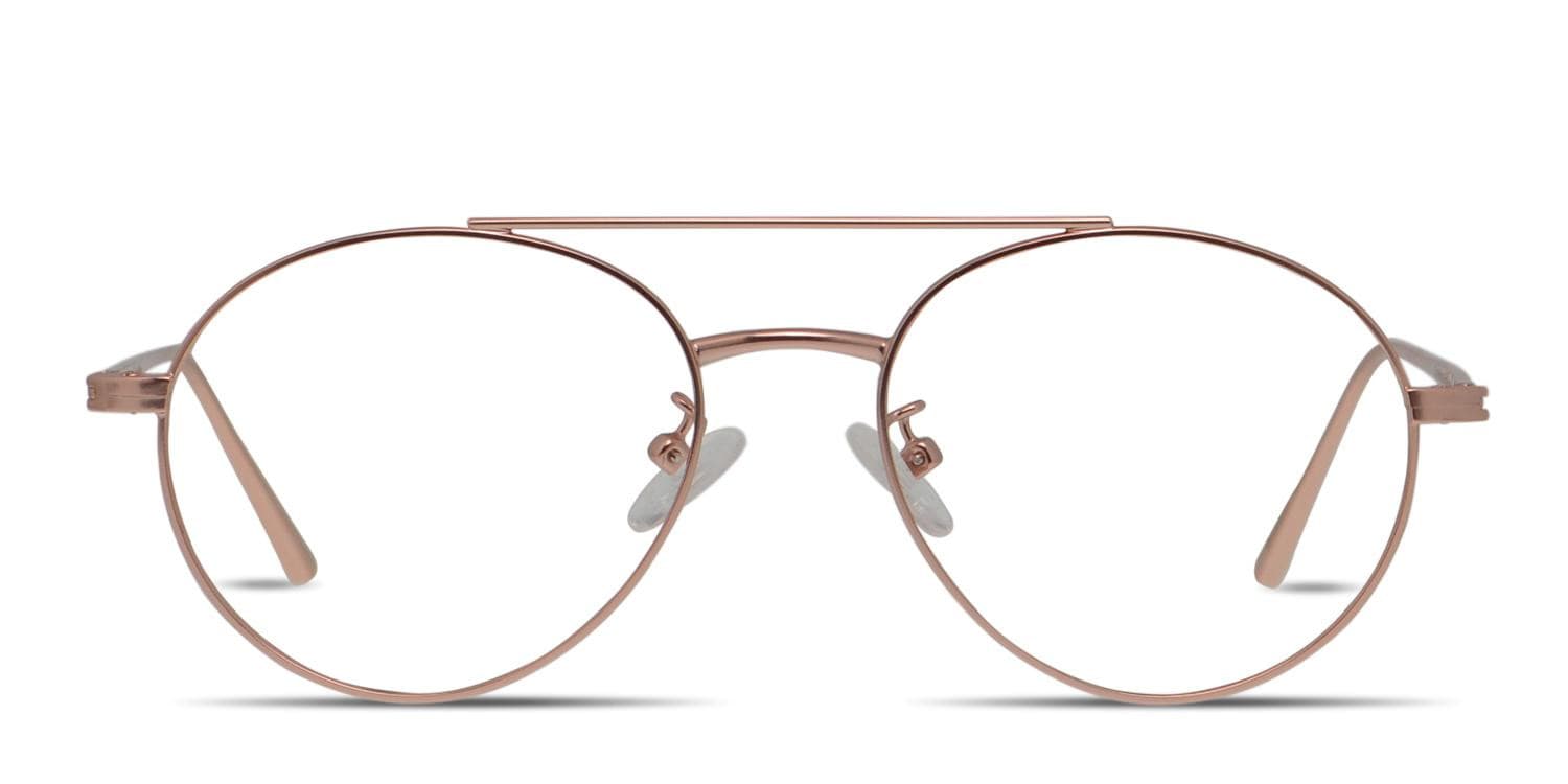 Muse X Hilary Duff Lizzie Rose Gold glasses - Rose Gold - Frontal View
