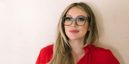 Muse X Hilary Duff Clara Black, Glitter glasses - Black / Glitter - Side View