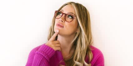 Muse X Hilary Duff Colette Red glasses - Red - Side View