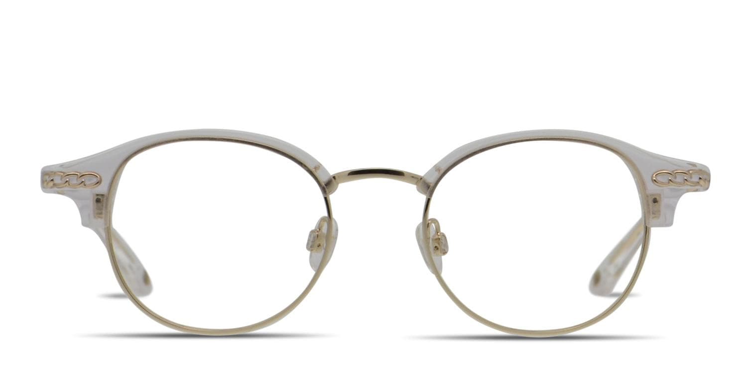 Muse X Hilary Duff Eleanor Clear, Gold glasses - Clear / Gold - Frontal View