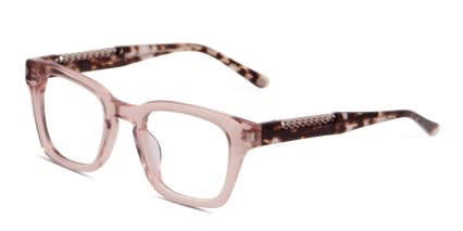 Muse X Hilary Duff Grace Pink/Clear/Tortoise glasses - Pink / Clear / Tortoise - Side View