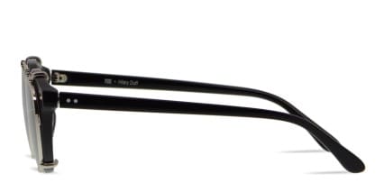 Muse X Hilary Duff Marilyn Shiny Black w/Clip-On glasses - Shiny Black - Side View