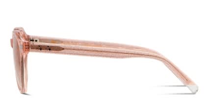 Muse X Hilary Duff Diana Clear Pink, Glitter glasses - Pink / Clear / Glitter - Side View