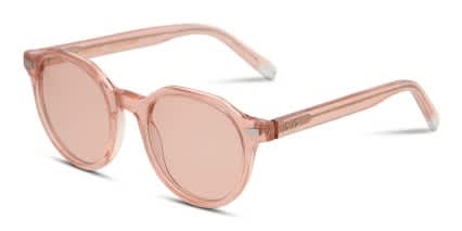 Muse X Hilary Duff Diana Clear Pink, Glitter glasses - Pink / Clear / Glitter - Angle View