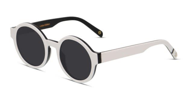 Muse X Hilary Duff Anna White, Black Prescription Sunglasses - 50