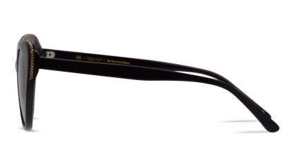 Muse X Hilary Duff Lily Shiny Black/Gold glasses - Shiny Black / Gold - Side View