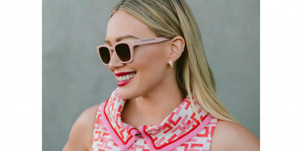 Muse X Hilary Duff Grace Pink, Silver Prescription Sunglasses 50 - Main Image