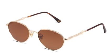 Amelia E. Swift Gold glasses - Gold - Angle View