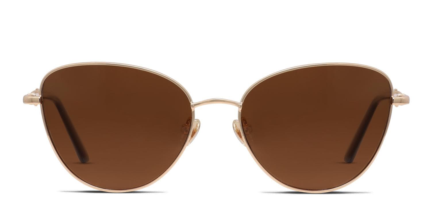 Amelia E. Brielle Gold glasses - Gold - Frontal View