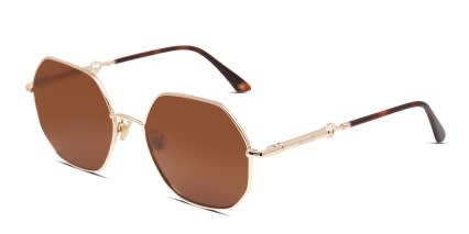 Amelia E. Rylee Gold glasses - Gold - Angle View