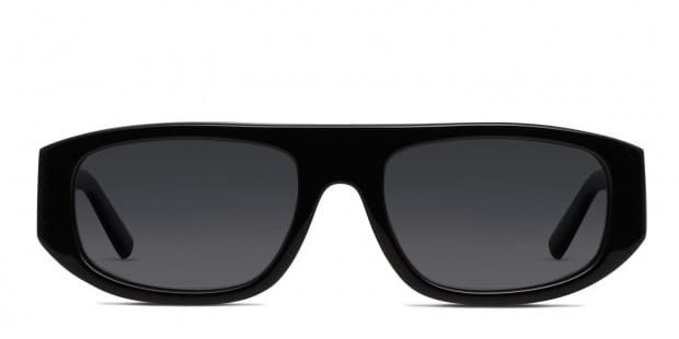 Shiny black sunglasses clearance