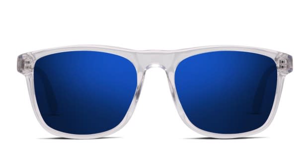 Clear frame prescription sunglasses on sale