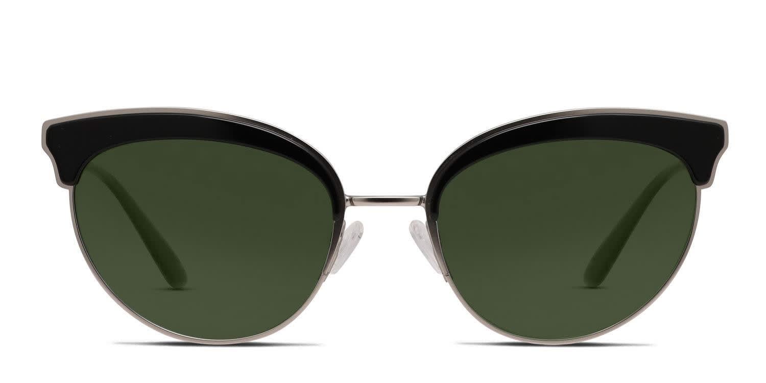 Amelia E. Rhea Black, Silver glasses - Black / Silver - Frontal View