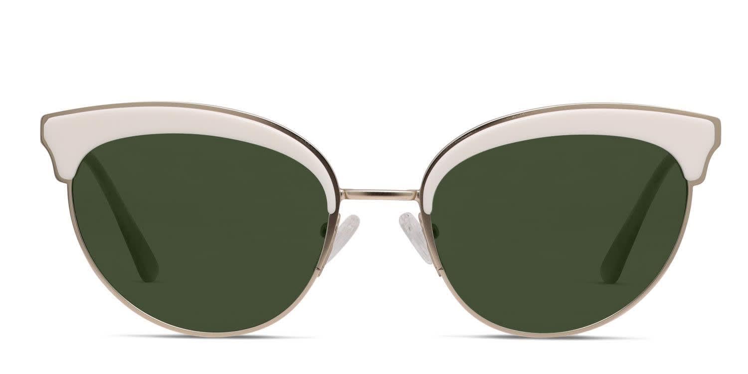Amelia E. Rhea White, Gold glasses - White / Gold - Frontal View