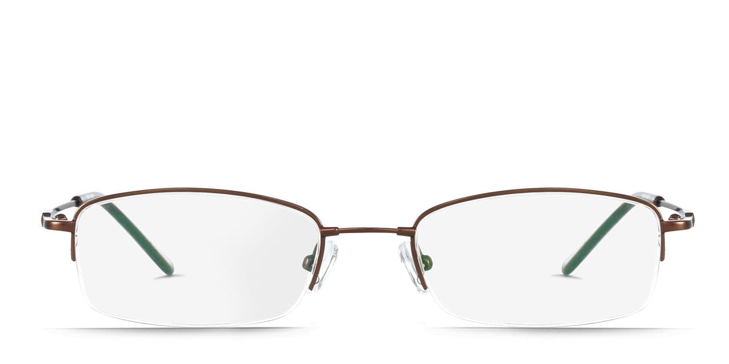 Detroit Brown glasses - Brown - Frontal View