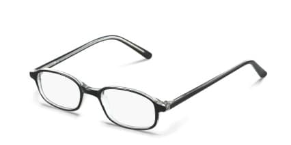 Larry Black, Clear Kids glasses - Black / Clear - Angle View