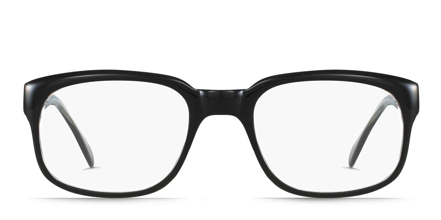 Pioneer glasses - Black / Clear - Frontal View