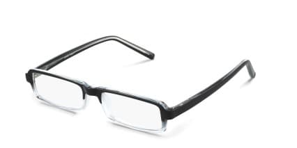 Eric Black Crystal glasses - Clear / Shiny Black - Angle View