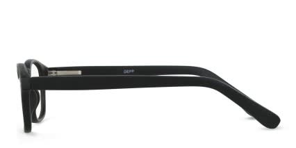 Depp Black glasses - Black - Side View