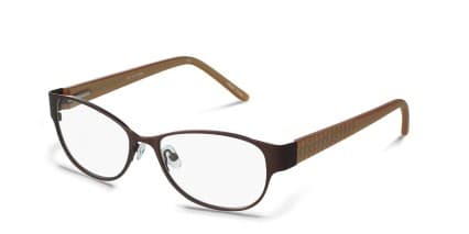 Beth Brown glasses - Brown - Angle View