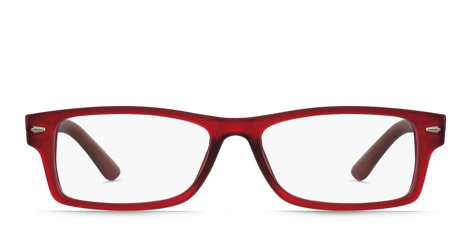 Genius Red glasses - Red - Frontal View