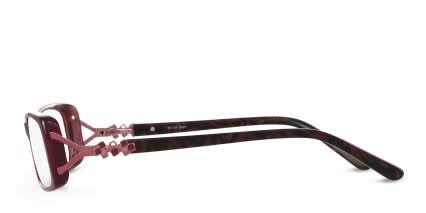 Ella Red glasses - Red - Side View