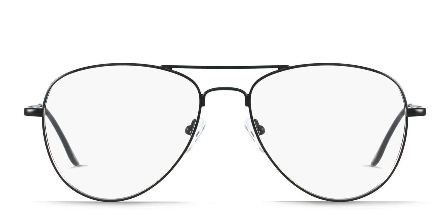 Florence Black glasses - Black - Frontal View