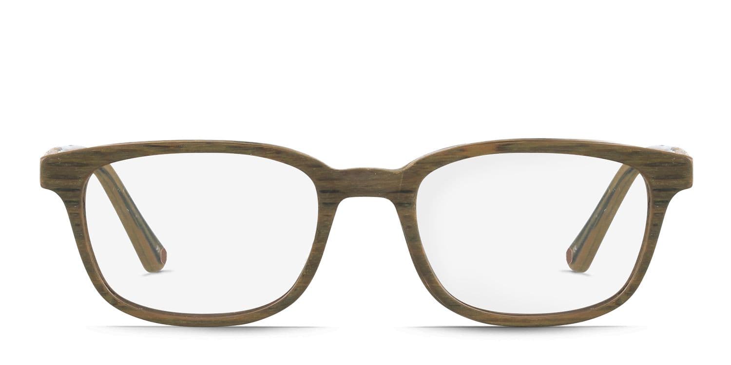 Acadia Bamboo glasses - Beige - Frontal View
