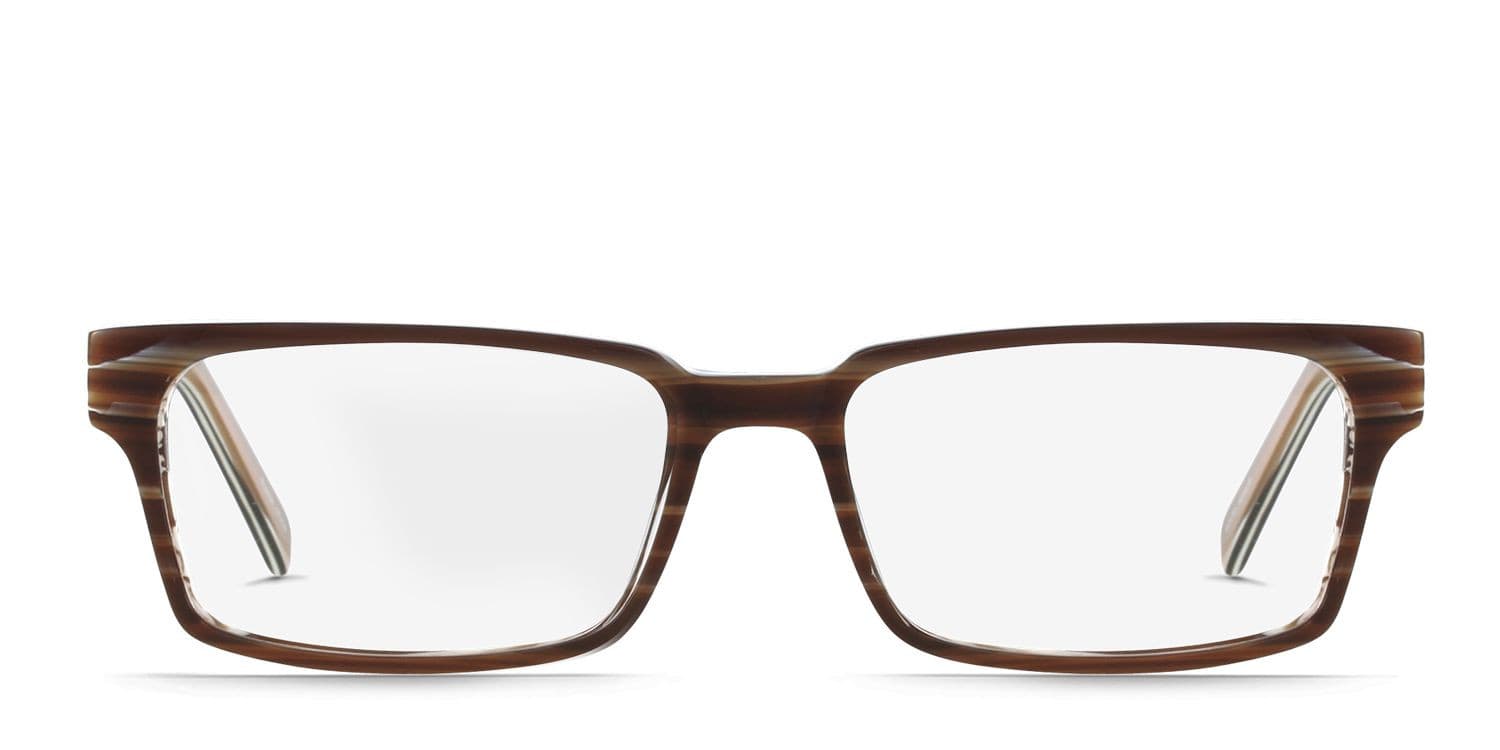 Walker Brown glasses - Brown - Frontal View