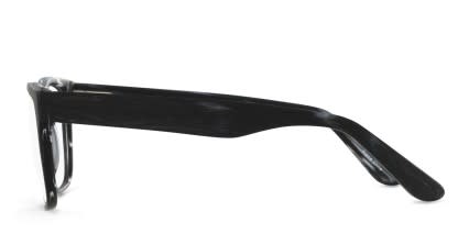 Budapest Black Wood glasses - Black - Side View