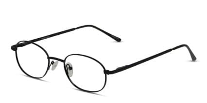 Peach Black glasses - Black - Angle View