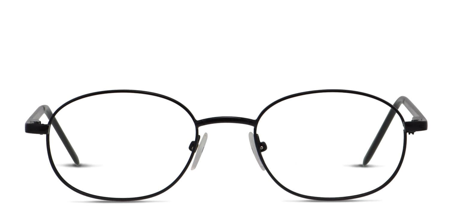 Peach Black glasses - Black - Frontal View