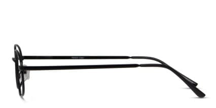 Peach Black glasses - Black - Side View