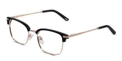 Ottoto Copperfield Black, Gold glasses - Black / Gold - Angle View