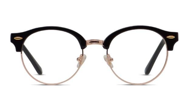 Muse Brookline Shiny Black/Gold Eyeglasses | Includes FREE  display picture 1