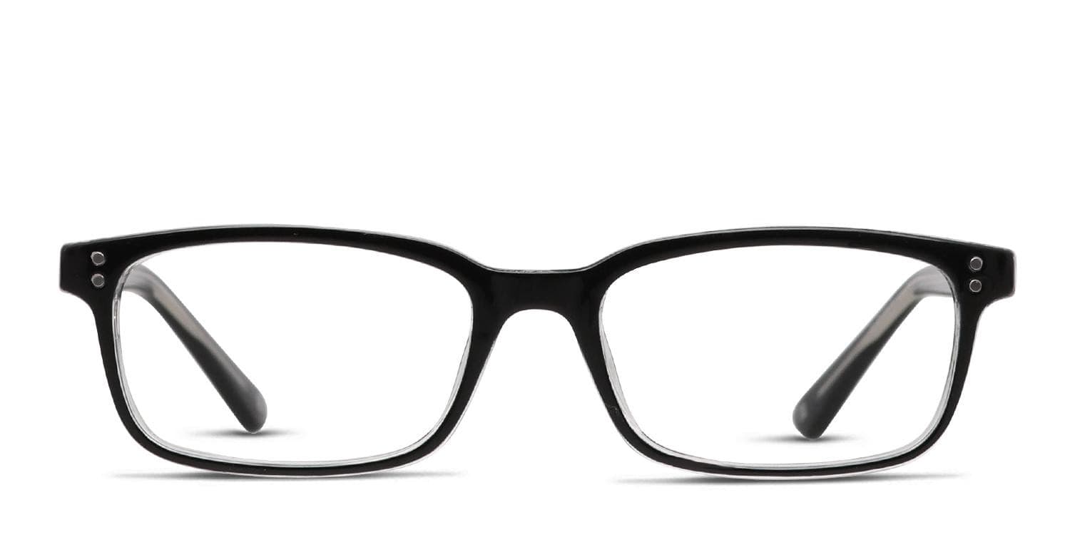 Muse Corvallis Shiny Black/Clear Eyeglasses | Includes FREE