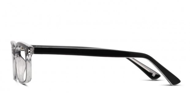 Muse Corvallis Shiny Black/Clear Eyeglasses | Includes FREE