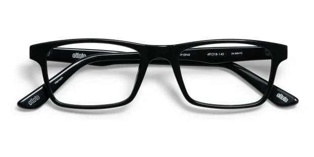Ottoto Ellsworth Shiny Black Eyeglasses | Includes FREE Rx