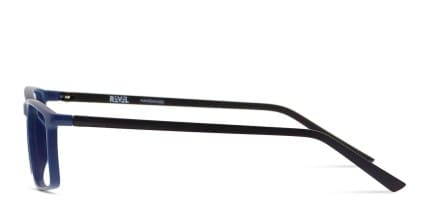 Revel Port Blue, Black glasses - Blue / Black - Side View