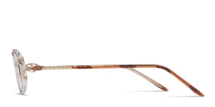 Opal glasses - Brown / Clear - Side View
