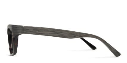 Hudson Tortoise glasses - Gray / Tortoise - Side View