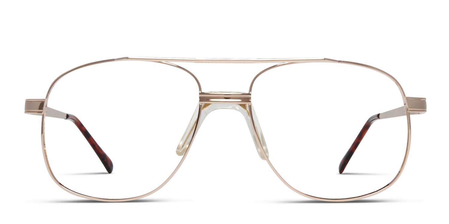Brutus Gold glasses - Gold - Frontal View