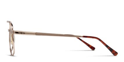 Brutus Gold glasses - Gold - Side View