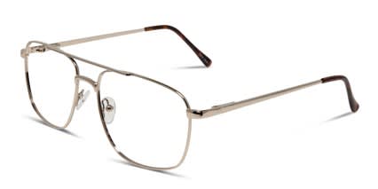 Olive Gold glasses - Gold - Angle View