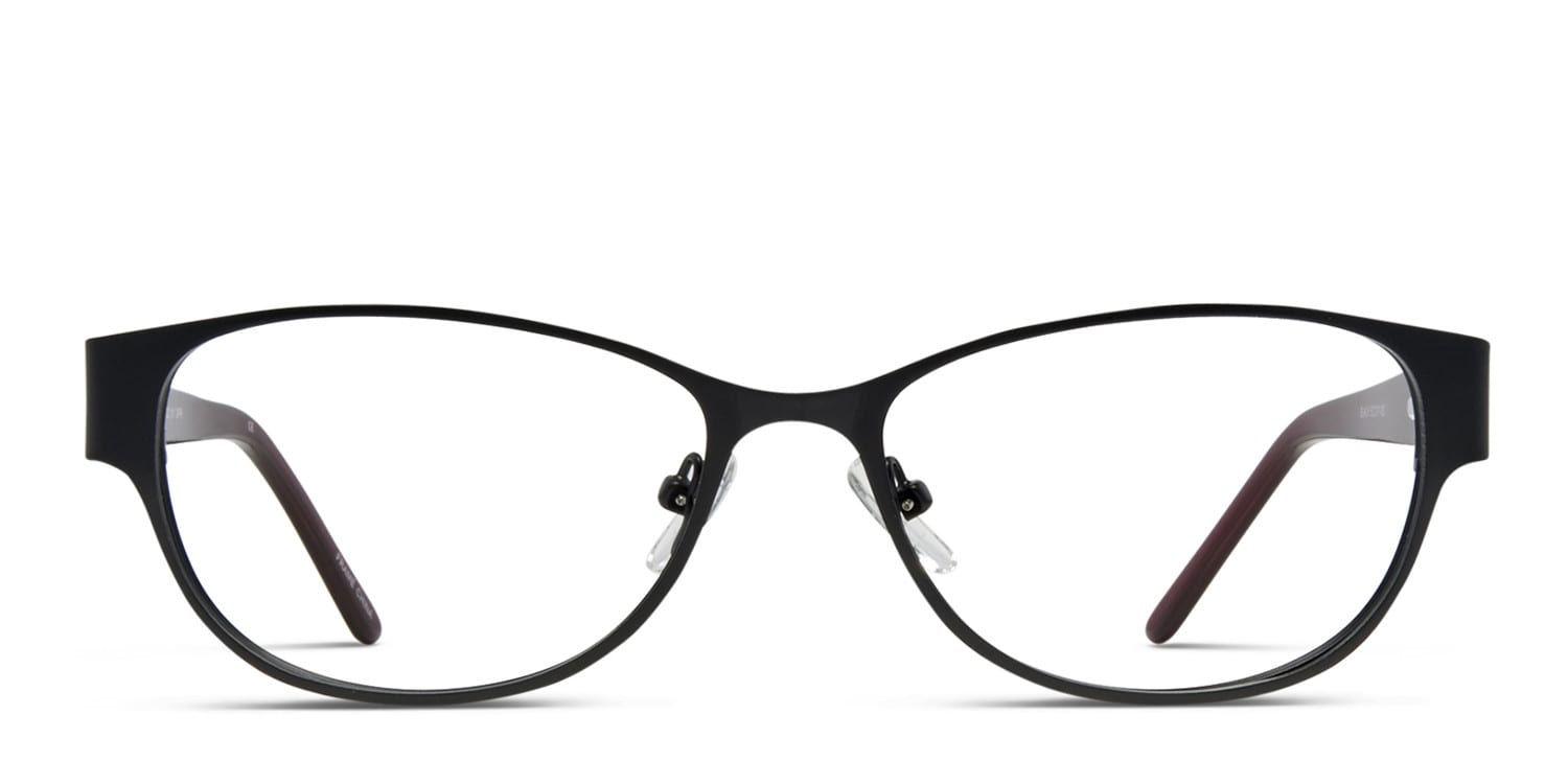 Beth Black w/Red glasses - Black / Red - Frontal View