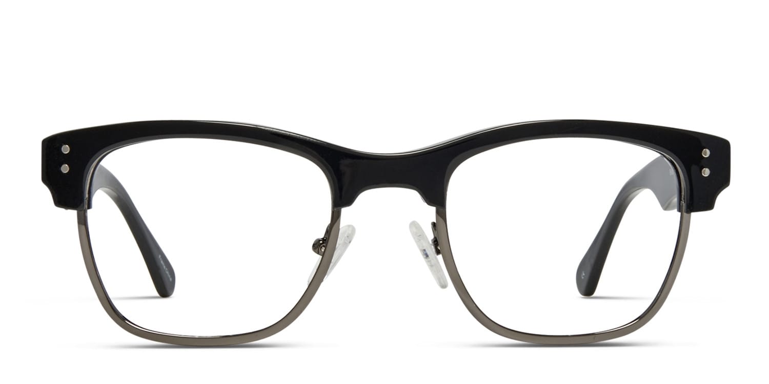 Amsterdam Black glasses - Black - Frontal View