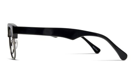 Amsterdam Black glasses - Black - Side View