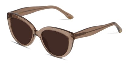 Amelia E. Covington Clear Brown glasses - Brown / Clear - Angle View