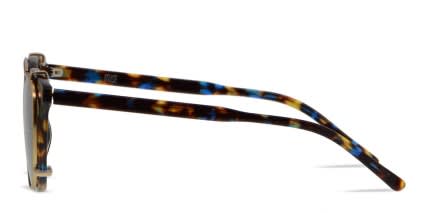 Muse Robin Tortoise/Blue/Multicolor w/Clip-on glasses - Multicolor / Blue / Tortoise - Side View
